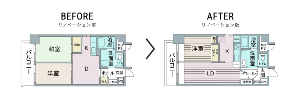 東京都 60平米台 「素材感を楽しむ」