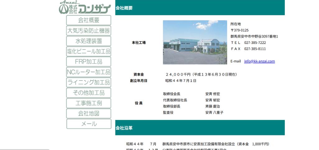 12. 株式会社アンザイ