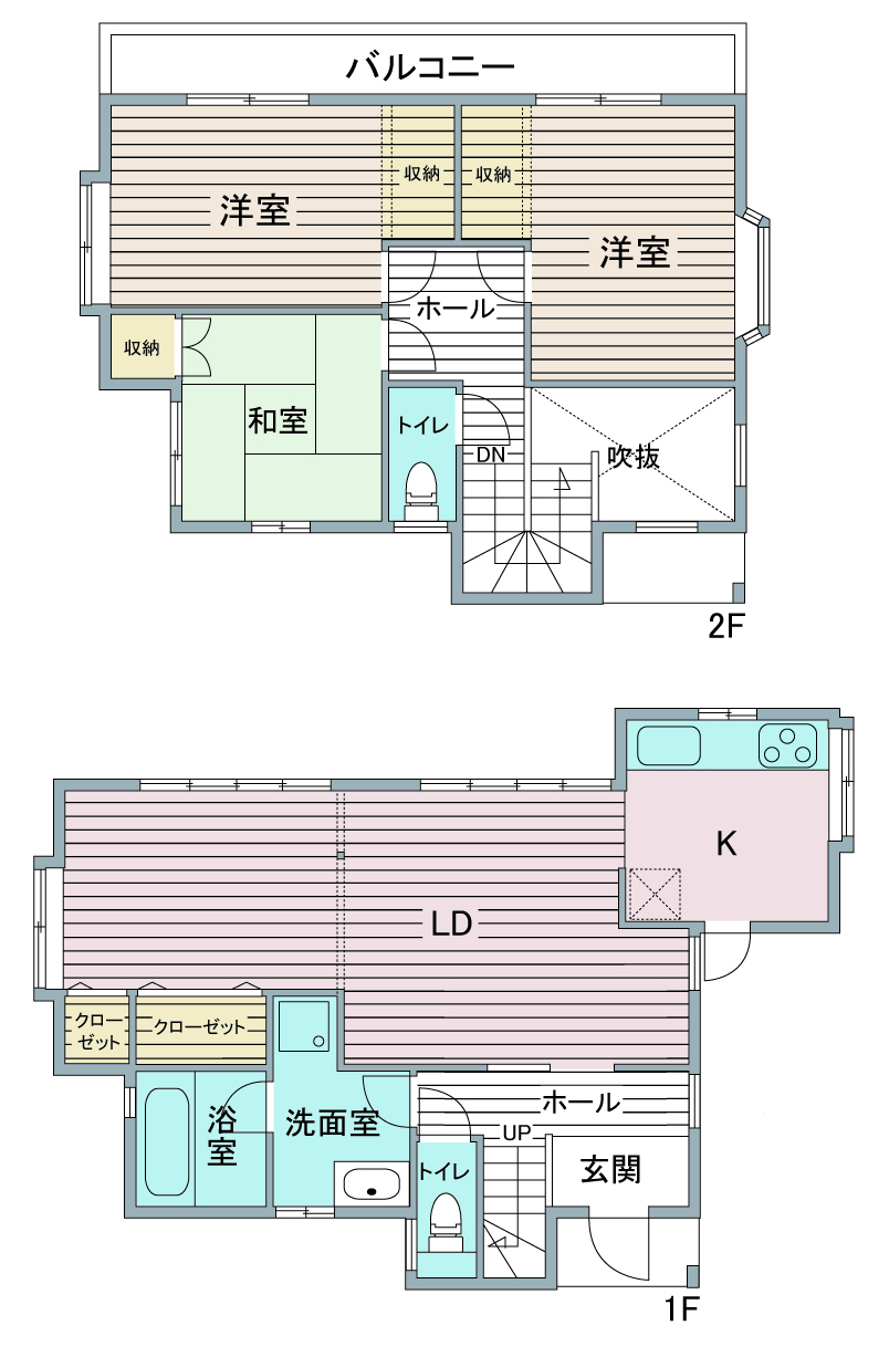 間取り図：リノベーション後