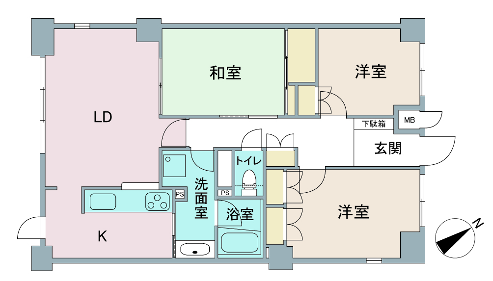 間取り図：リノベーション前