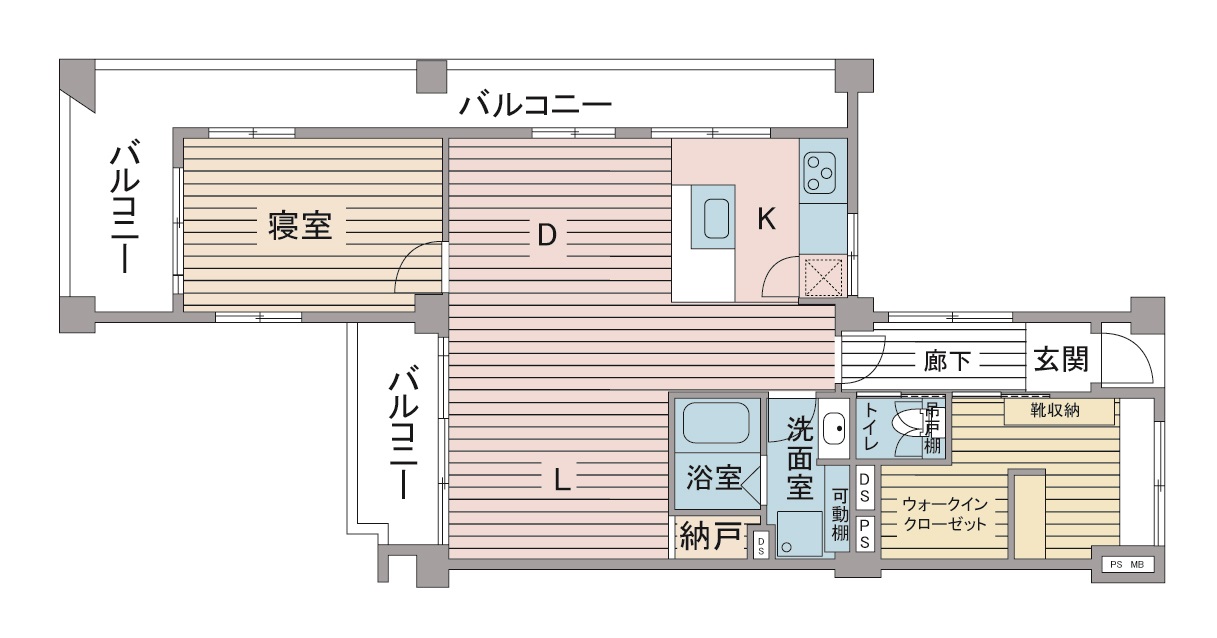 間取り図：リノベーション後