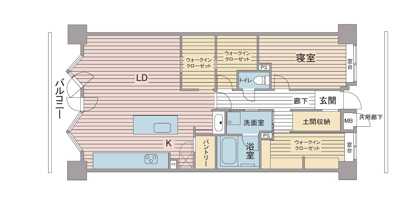 間取り図：リノベーション後