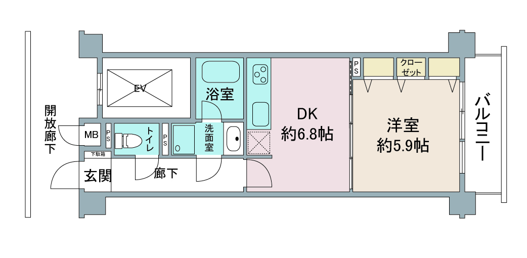 間取り図：リノベーション前