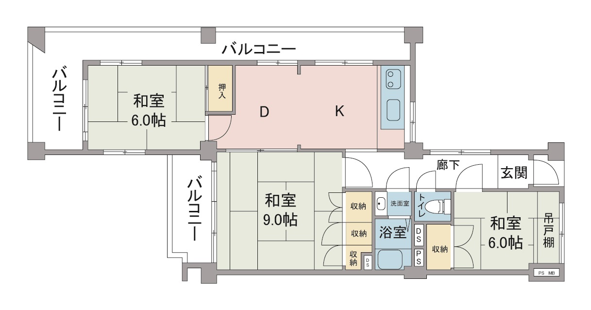 間取り図：リノベーション前