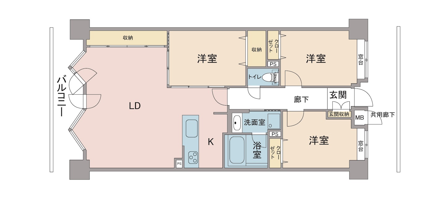 間取り図：リノベーション前