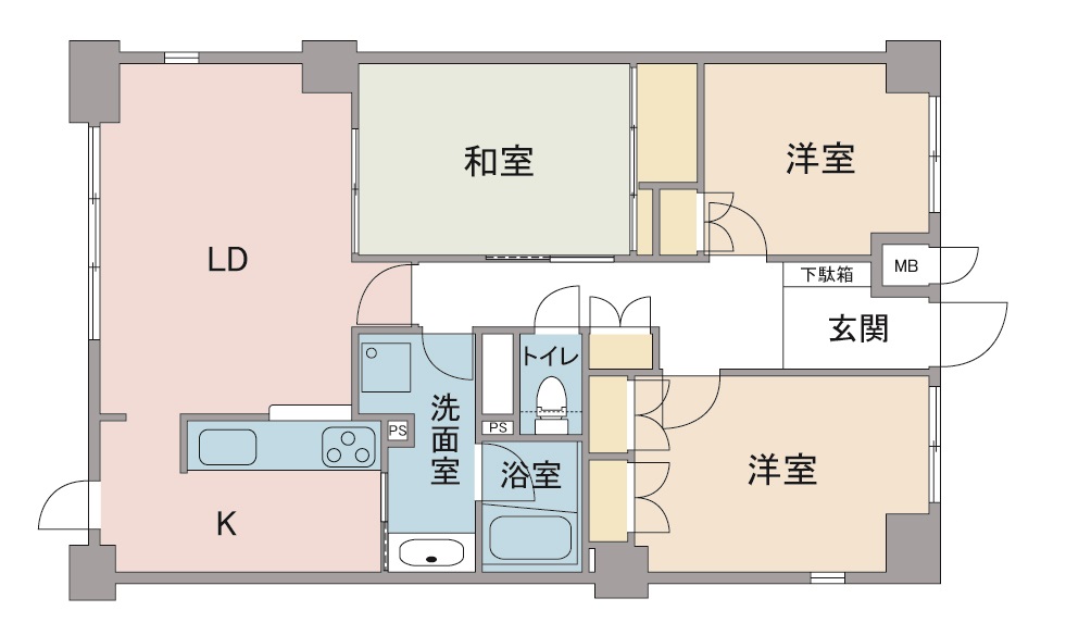 間取り図：リノベーション前