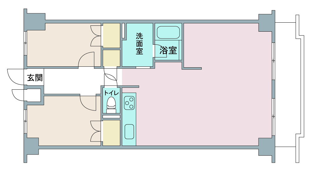 間取り図：リノベーション前