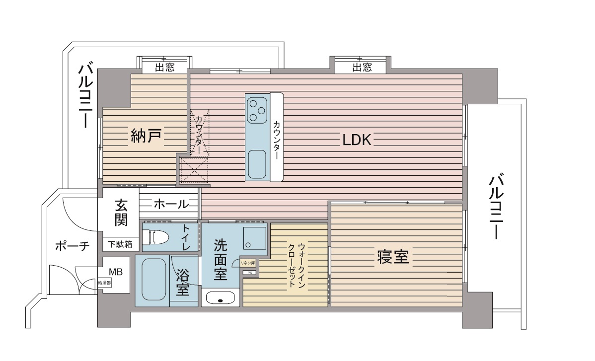 間取り図：リノベーション後