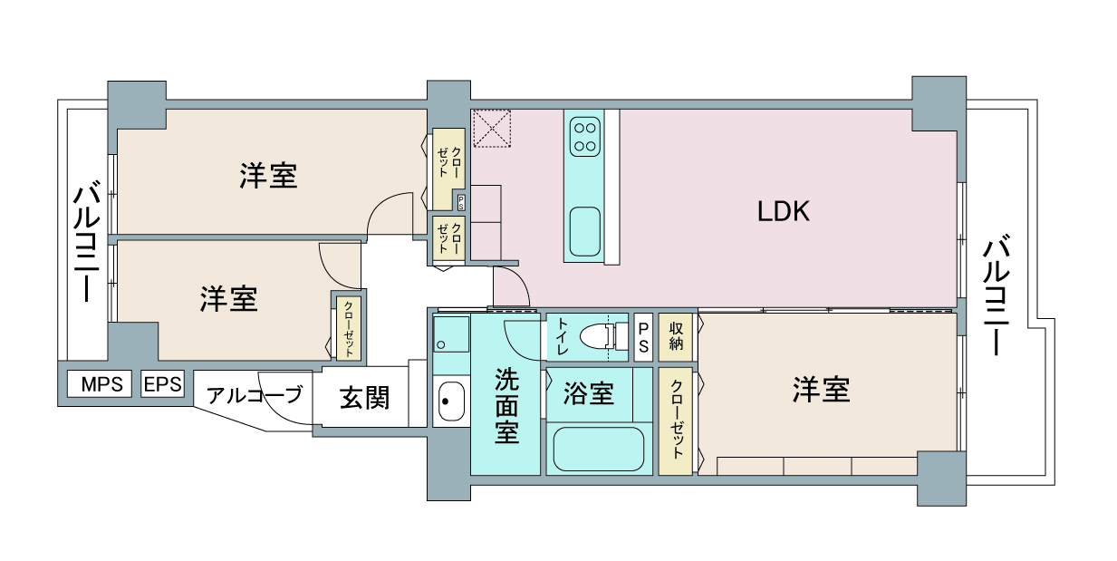 間取り図：リノベーション前