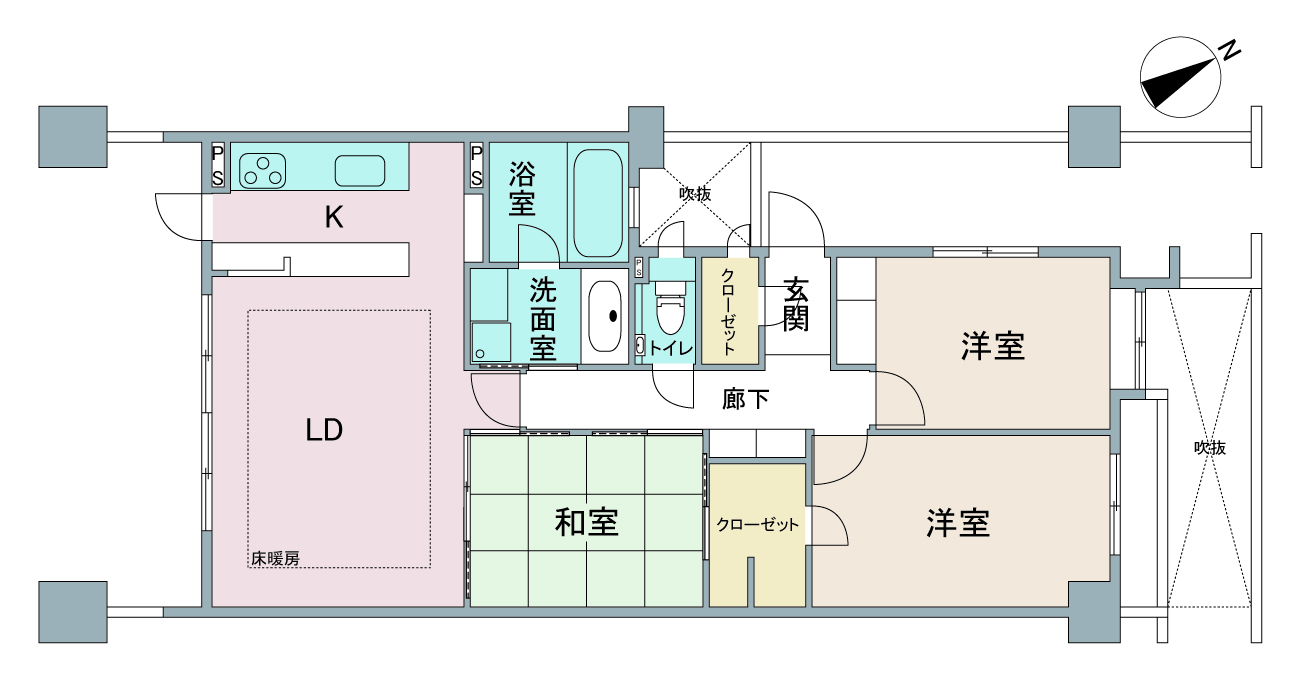 間取り図：リノベーション前