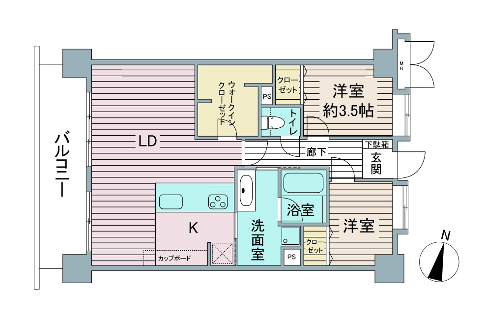 間取り図：リノベーション後