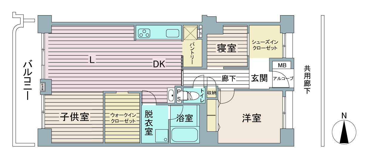 間取り図：リノベーション後