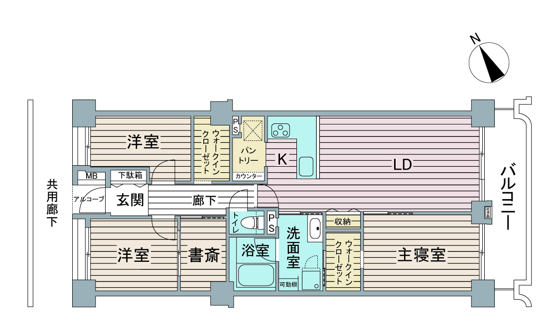 間取り図：リノベーション後