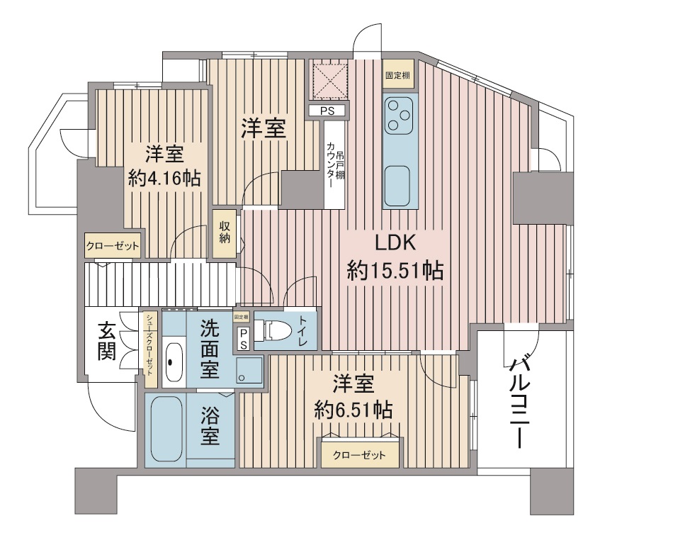 間取り図：リノベーション後