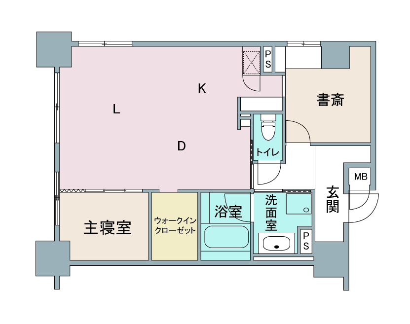 間取り図：リノベーション後