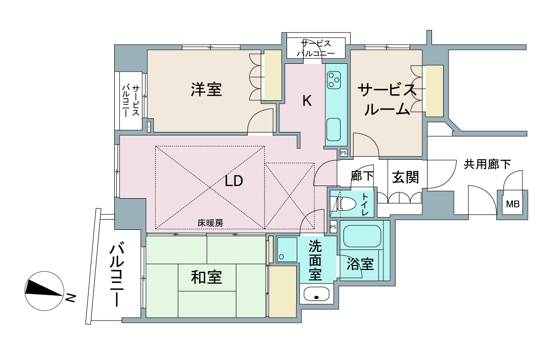 間取り図：リノベーション前