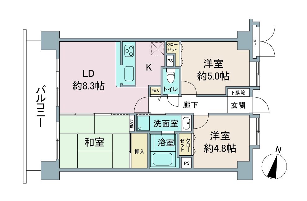 間取り図：リノベーション前