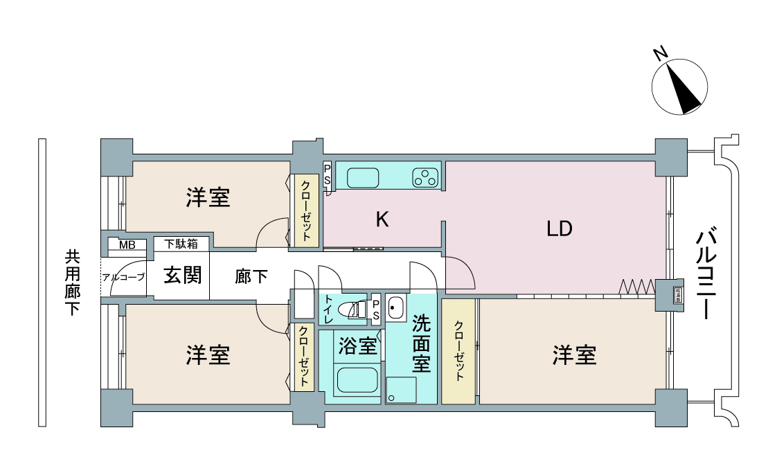 間取り図：リノベーション前