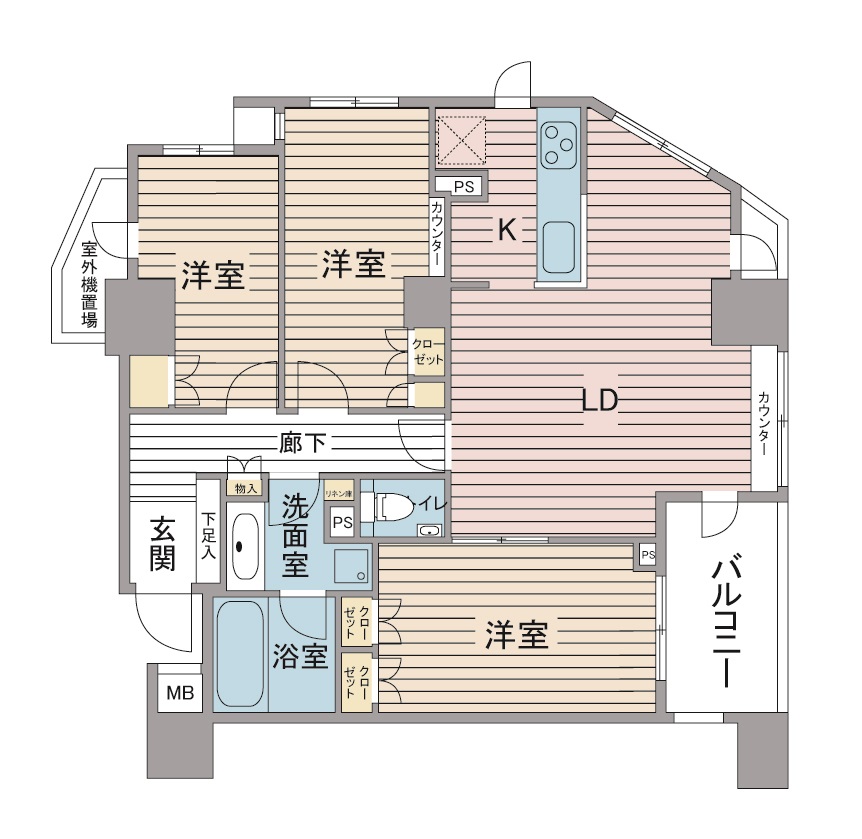 間取り図：リノベーション前