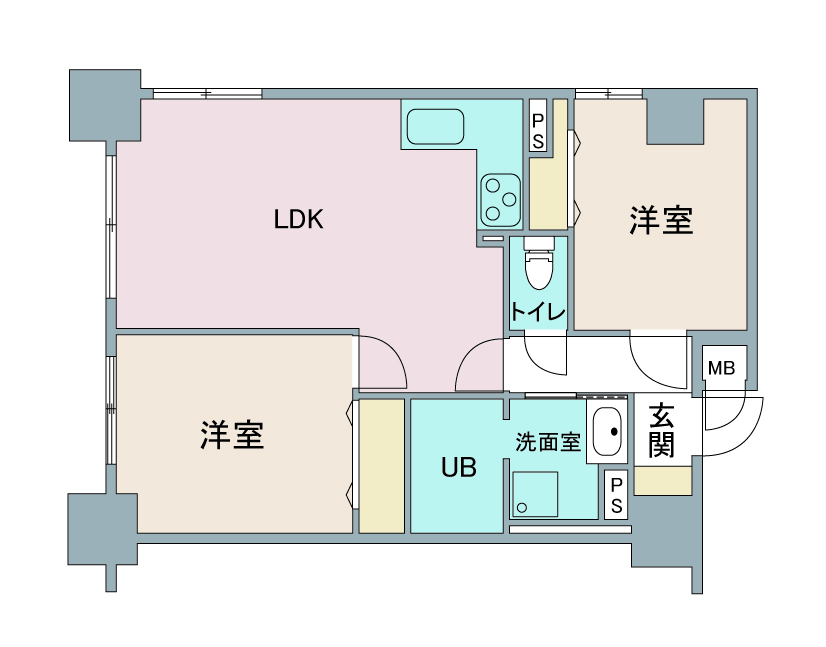 間取り図：リノベーション前