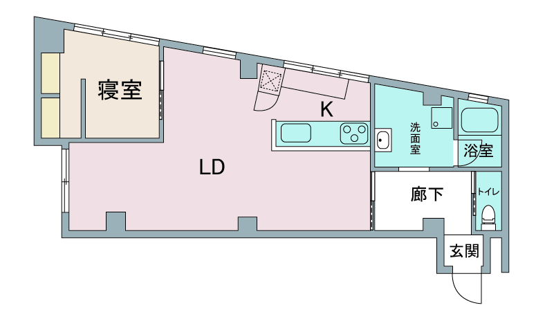 間取り図：リノベーション後