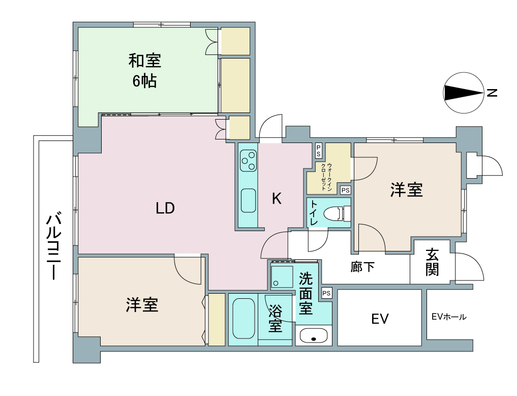 間取り図：リノベーション前