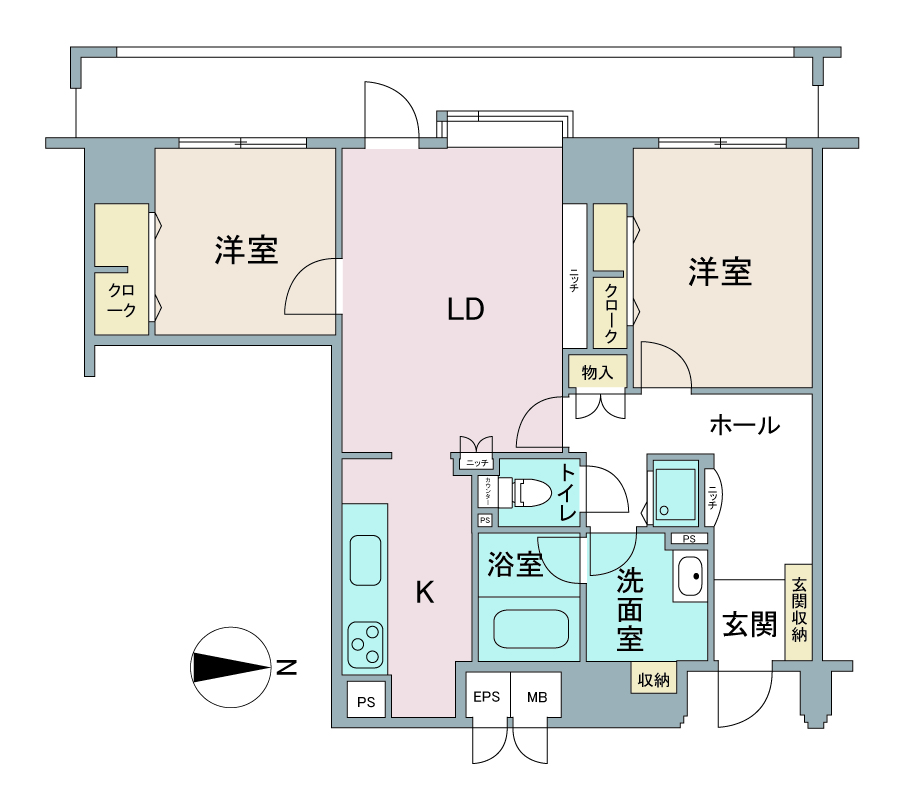 間取り図：リノベーション前